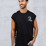 LA SKETCH Men Cut-off t-shirt
