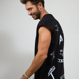 LA SKETCH Men Cut-off t-shirt