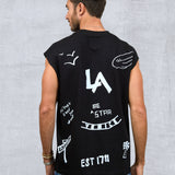 LA SKETCH Men Cut-off t-shirt