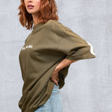 CITY OF ANGELS Cream font Women oversized t-shirt