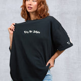 CITY OF ANGELS Cream font Women oversized t-shirt