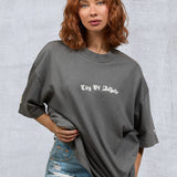 CITY OF ANGELS Cream font Women oversized t-shirt