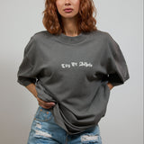 CITY OF ANGELS Cream font Women oversized t-shirt