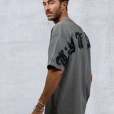 CITY OF ANGELS Black font Men oversized t-shirt