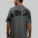 CITY OF ANGELS Black font Men oversized t-shirt