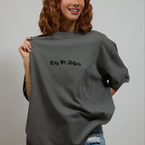 CITY OF ANGELS Black font Women oversized t-shirt