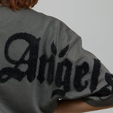 CITY OF ANGELS Black font Women oversized t-shirt