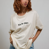 CITY OF ANGELS Black font Women oversized t-shirt