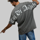 CITY OF ANGELS double layer Men oversized t-shirt