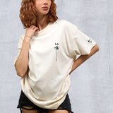 LA SINGLE PALM Women oversized t-shirt