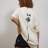 LA SINGLE PALM Women oversized t-shirt