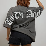 CITY OF ANGELS Double layer Women oversized t-shirt