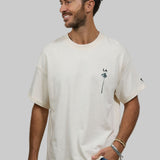 LA SINGLE PALM Men oversized t-shirt