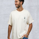 LA SINGLE PALM Men oversized t-shirt