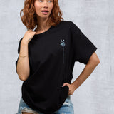 LA SINGLE PALM Women oversized t-shirt