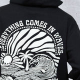 COMES IN WAVES Men Hoodie Sweatshirt