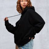 CITY OF ANGELS Pink Font Women Hooded sweatshirt