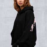 CITY OF ANGELS Pink Font Women Hooded sweatshirt