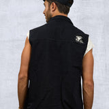 PLAIN Men Denim Vest Jacket