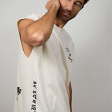 LA SKETCH Men Cut-off t-shirt