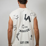 LA SKETCH Men Cut-off t-shirt