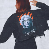 SMILE NOW CRY LATER Crop Denim Jacket