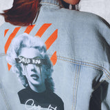 SMILE NOW CRY LATER Crop Denim Jacket