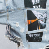 A DAY IN NEW YORK Cropped Denim Jacket
