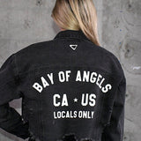 BAY OF ANGELS Crop Denim Jacket