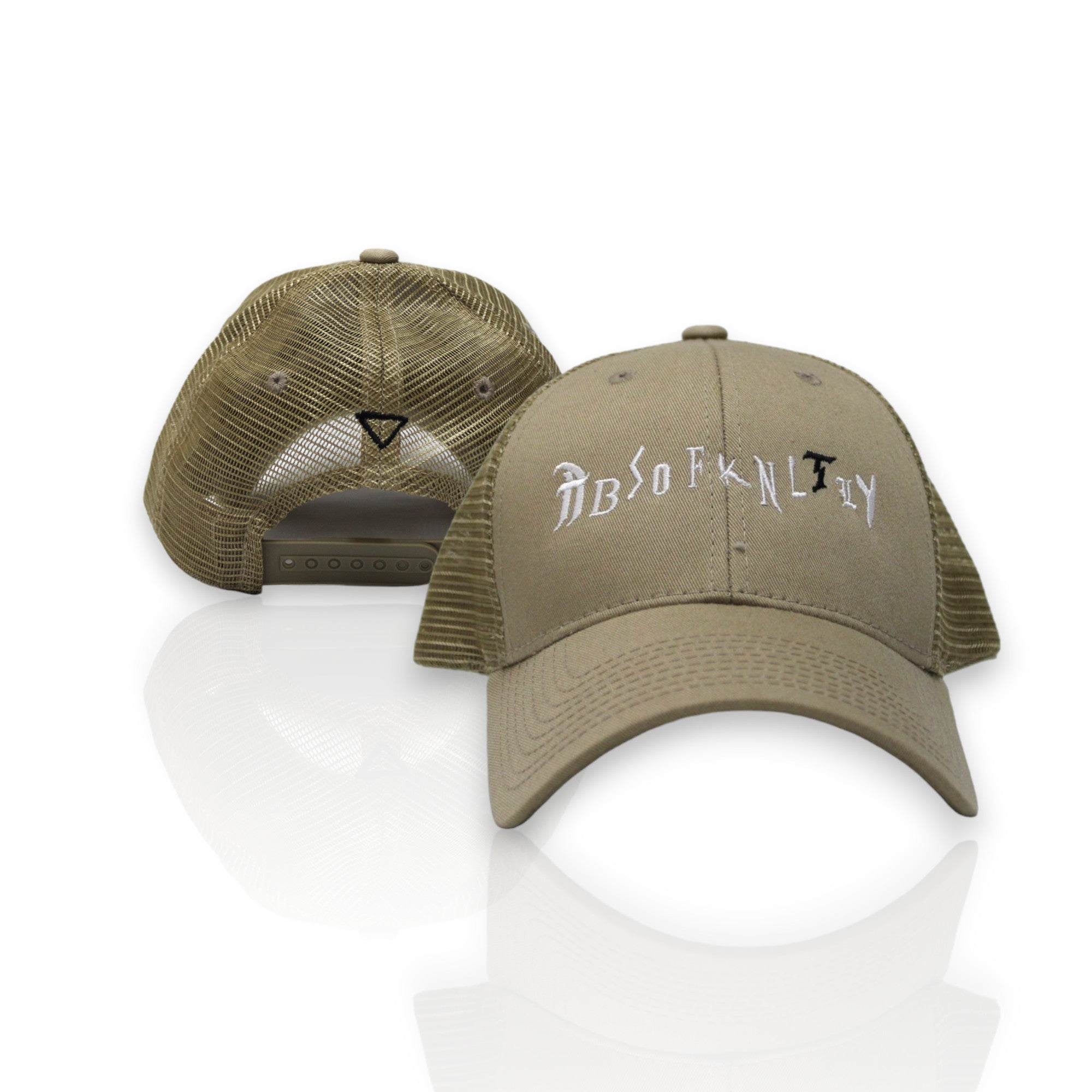 ABSOFKNLTLY 6 Panel Mid Profile Structured Acrylic/ Polyester Trucker