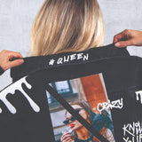 KNOW YOUR POWER Crop Denim Jacket