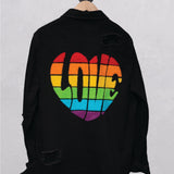 LOVE IS LOVE Shirt Jacket