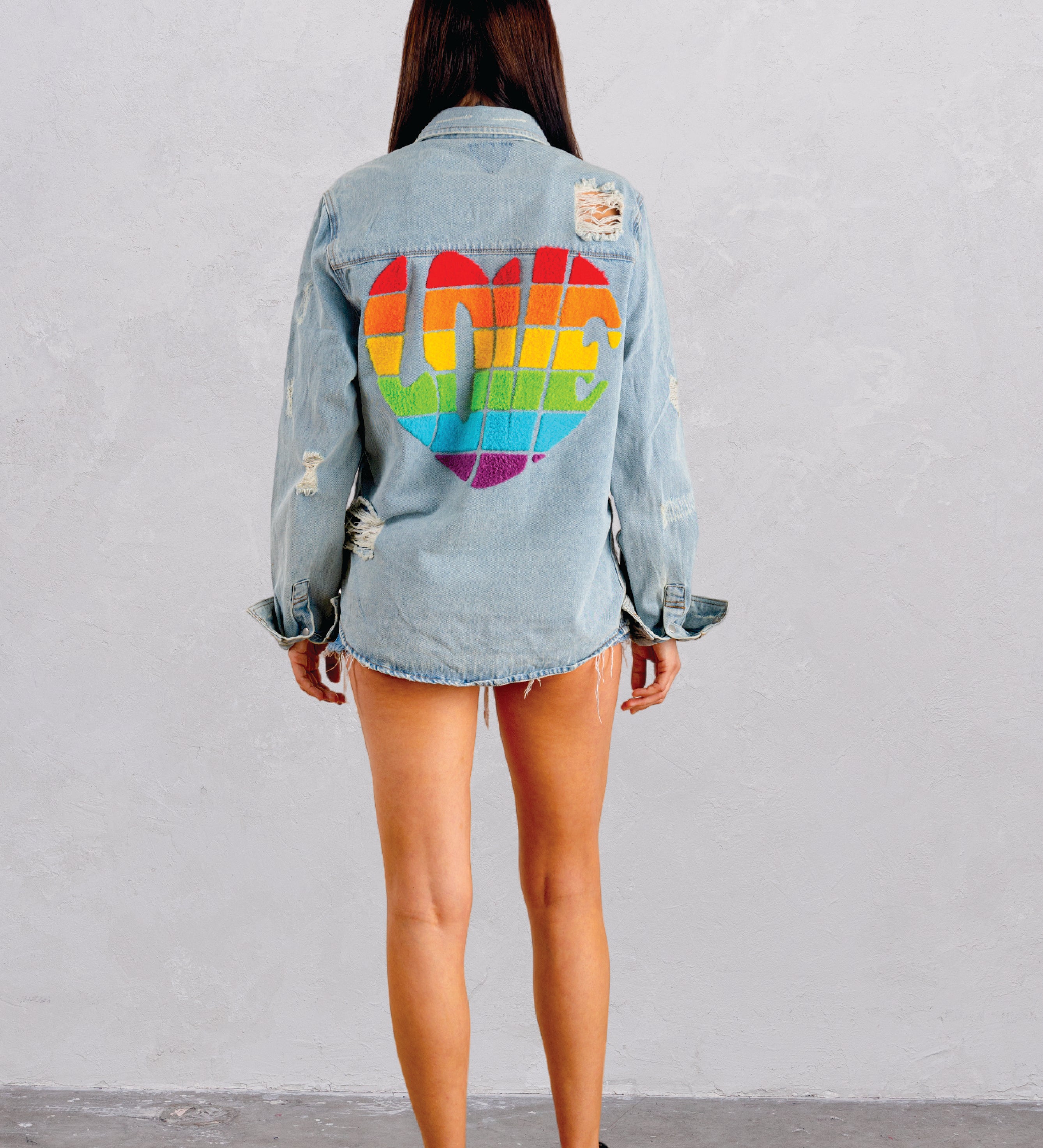 LOVE IS LOVE Shirt Jacket
