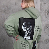 X-RAY Women Patched Heavyweight Hoodie