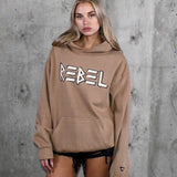 REBEL Women Heavyweight Hoodie