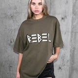 REBEL Women oversized t-shirt