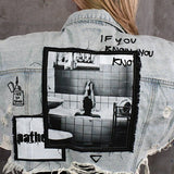 GOOD ON MY OWN Crop Denim Jacket