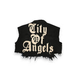 CITY OF ANGELES Crop Denim Vest